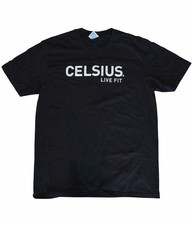 New Celsius Live Fit Black Tee