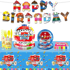 Paw Patrol Pawpatrol Party Set Geschirr für 10 Gäste Chase Deko Kindergeburtstag