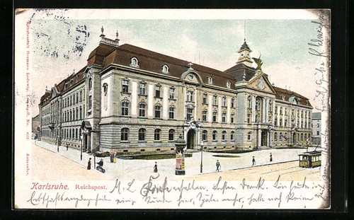 Karlsruhe reichspost mit - karlsruhe,,