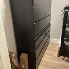 IKEA Kullen Kommode, 2x6 Schubladen, 1x5 Schubladen Dunkelbraun