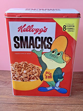 KELLOGG'S SMACKS Cornflakes Sammeldose Motiv Frosch DIG`EM