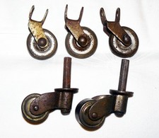 ANTIK Möbel 5 Rollen Sofa Sessel Stuhl Couch Tisch Roller Bein alt Rollendurch