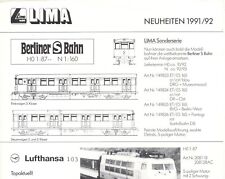 LIMA Katalog 1991/92 Neuheiten