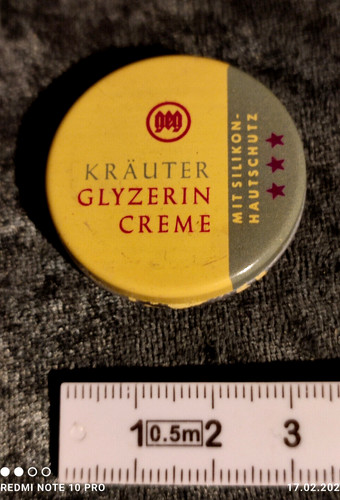 Alte kleine blechdose - kleine, geg