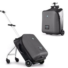 2-in-1 Ride-On Koffer für Kinde Lazy Trolley-Koffer mit Reise Sitz Kabinenkoffer