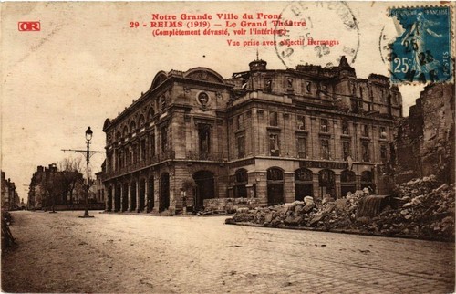 Cpa militaire reims grand - cpa, reims-le