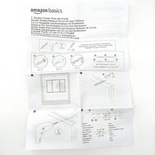 Amazon Basics Doppel-Vorhangstange 2,54 cm runde Endstücken 183 bis 366 cm