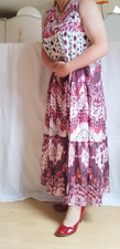 Gr. L Maxikleid Dunkelrot, super leicht und bequem