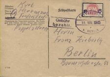 Lokal Fredersdorf Sp 227 F VI auf Postkarte ohne Text BPP-geprüft (B07570)