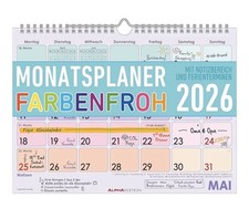 Monatsplaner 1M/S Farbenfroh
