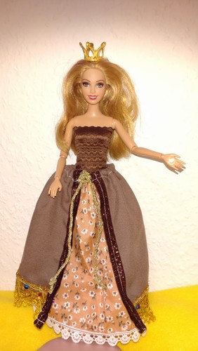 Barbie kleid 3tlg - 3tlg, königin