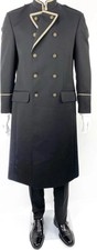 Simone Plitzko Mantel Gr. 52 Schwarz Gold Uniform Coat Hotel Concierge Design 