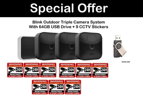 Blink outdoor security triple - security,