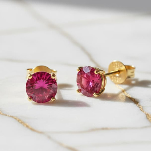 Rubin ohrringe gold - ohrringe, –