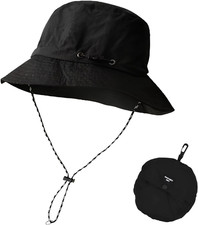 Unisex Faltbarer Anglerhut, Wasserdichter Fischerhut mit UV-Schutz, Verstellbar,