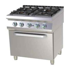 Gastro Gas-Herd mit E-Backofen