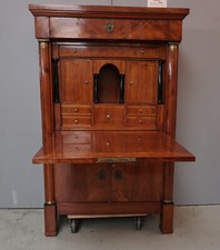 Biedermeier Sekretär Holz Kirschbaum süddeutsch um 1820 wohnfertig (1123-001)