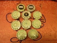 W48 Telefon alt Fernsprecher Konvolut 10 Wählscheiben elfenbeinfarben TOP!
