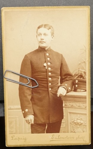Cdv foto leipzig beamter - leipzig,