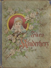 Antik Kinderbuch Fürs Kinderherz 1890 Schanz Kocher Bilderbuch Verse Weihnachten