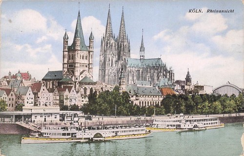 Köln rheinansicht - ak,