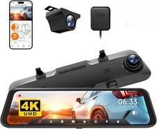 WOLFBOX 12'' G850 4K Rückfahrkamera Spiegel mit 5.8GHz WiFi und Sprachsteuerung