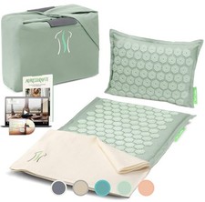 BACKLAXX Akupressurmatte Kissen Tuch Tasche Akupunktur Matte Stacheln zur10
