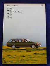 Mercedes-Benz W 123 240TD 300TD 300TD Turbo-Diesel 200T  230TE 280TE Prospekt