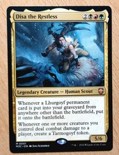 Mtg Magic: Disa die Rastlose/ the Restless, English Mint, Tarmogoyf Token