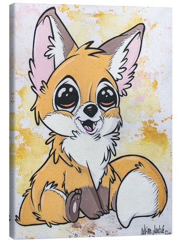 Leinwandbild kleiner fuchs - leinwandbild,