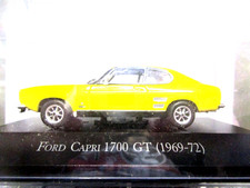 FORD Capri 1700 GT gelb schwarz 1969 - 1972 IXO Altaya SP  1:43