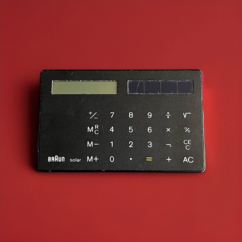 Braun design solar - solar, calculator