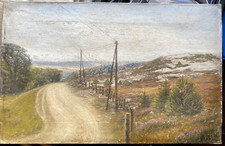 :OIL PAINTING TELEGRAPH POLE