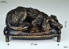 Antik Bronze Irish Setter Figur Briefbeschwerer Jagdhund