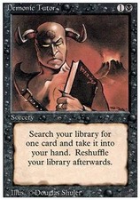 Magic/MTG Demonic Tutor 3ED-
