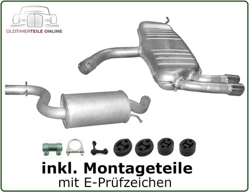 Auspuff set für golf vi - 6,