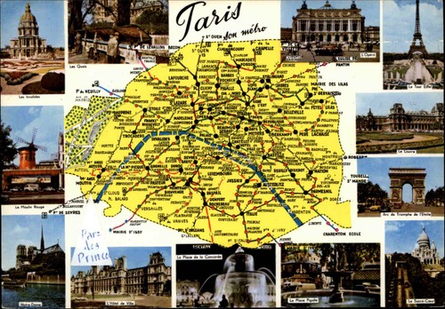 Postcard paris frankreich - paris,