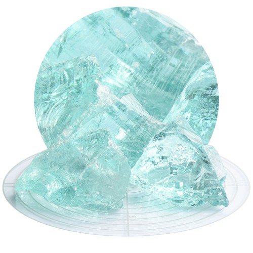 Glasbrocken 120 azurblau - 60-120, mm