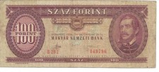 Geldschein Banknote Ungarn 100