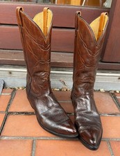 Cowboy Boots Cowboystiefel Tony Lama USA Texas braun US 11,5 EU 45,5 neue Sohle