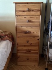 Schmale Kommode Kiefer Vollholz