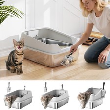 Katzentoilette aus Edelstahl