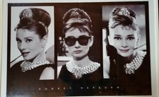 AUDREY HEPBURN Breakfast at Tiffany's  3 Fotos Fotodruck s/w ab 1961