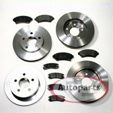 Bremsscheiben Ø 278 mm + Beläge vorne + hinten für Chevrolet Pontiac Trans Sport
