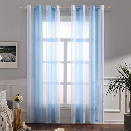Gardinen transparent gestreift - gardinen,