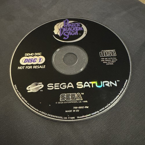 Panzer dragoon saga demo - panzer, disc