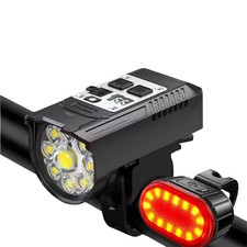 9 LED Fahrrad-Frontlicht USB-C Aufladbar Wasserdicht Super Hell Fahrrad-Scheinwe