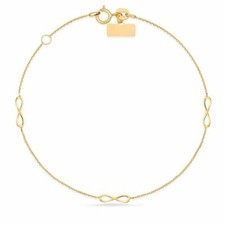 Infinity armband gelbgold - infinity, |