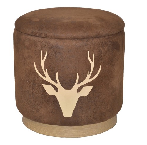Sitzhocker kunstleder braun - sitzhocker,