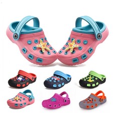 JACKSHIBO Kinder Clogs Sandalen Pantoffeln Hausschuhe Badelatschen Gartenschuhe